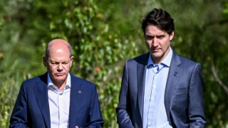 Канадският премиер Джъстин Трюдо коментира в понеделник по време на съвместна