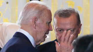 Президентът на САЩ Джо Байдън и турският президент Реджеп Тайип