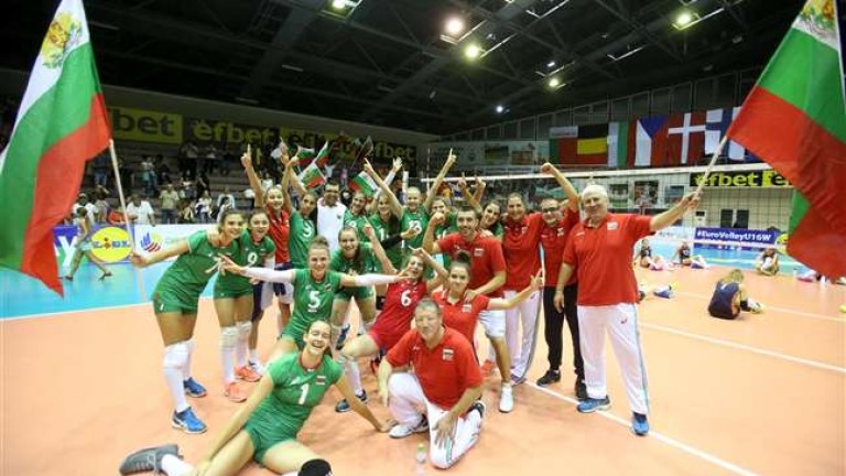 Волейболистките на България до 16 години се класираха за полуфинал