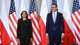 Камала Харис похвали Полша за приема на 1 милион украински бежанци