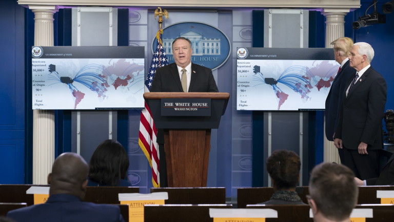 Помпео: Китайските комунисти не съобщиха навреме на СЗО за коронавируса