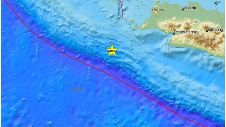 Земетресение 6.8 по Рихтер до Индонезия, има предупреждение за цунами