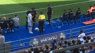 Във вчерашния мач на Реал Мадрид срещу Хетафе на терена