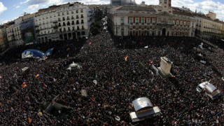 Десетки хиляди в центъра на Мадрид подкрепиха испанския еквивалент на СИРИЗА