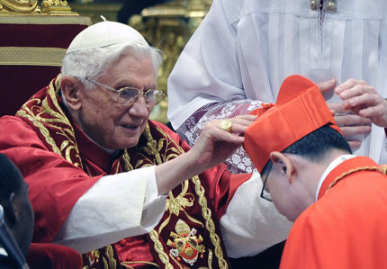 Папата ръкоположи шестима нови кардинали