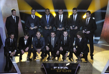 Шестима испанци в идеалния отбор на ФИФА