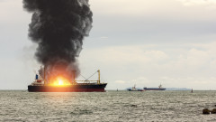 САЩ спасиха 32 български моряци след пожар на кораб в Мексиканския залив