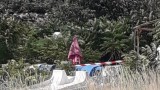 Свлачище затрупа заведение на плажа в Балчик