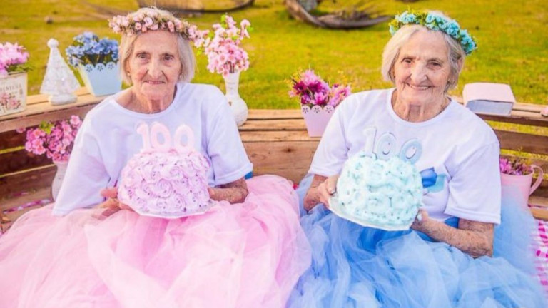 Сестри близначки отбелязаха 100-годишния си юбилей