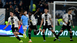 Лацио загуби домакинството си на Удинезе с 1 2 в двубой