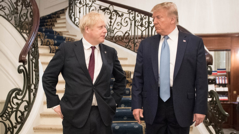 Президентът на САЩ Доналд Тръмп покани британския премиер Борис Джонсън