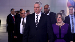 Новият президент на Куба Мигел Диас Канел пристигна във Венецуела за