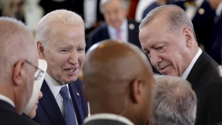 Турският президент Реджеп Ердоган който е в Италия за да