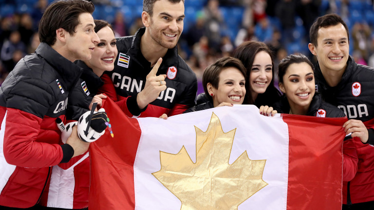 Отборът на Канада грабна златото в отборното състезание по фигурно