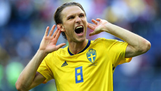 Халфът на Швеция Албин Екдал остава под въпрос за четвъртфинала