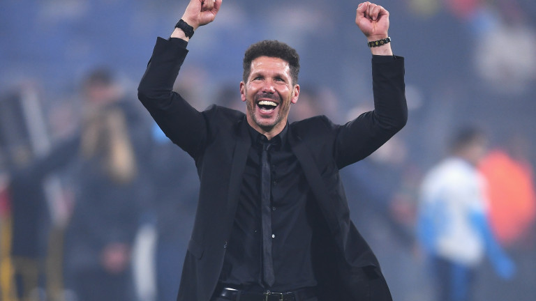 Треньорът на Атлетико (Мадрид) - Диего Симеоне не скри радостта