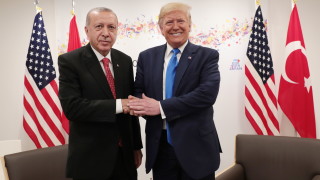 Президентът на Турция Реджеп Ердоган и американският му колега Доналд Тръмп