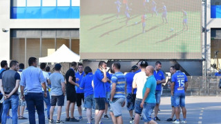 Видеостена за феновете на Левски за реванша с Ружомберок