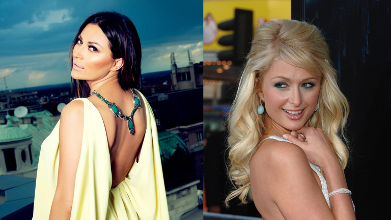 Парис Хилтън и Цеца Величкович на парти в Белград