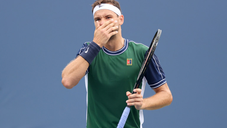 Контузия спря Григор Димитров на US Open