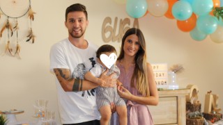 Халфът на ЦСКА Рубен Пинто и дългогодишната му половинка