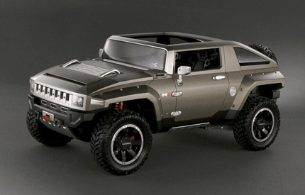 С HX Concept Hummer ще застане срещу Wrangler