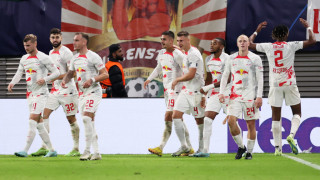 Юсуф Поулсен вкара два гола през първото полувреме и носителят