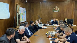 На работна среща служебният министър на вътрешните работи Калин Стоянов
