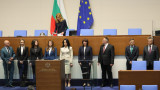 Нови депутати от "Прогресивна България" заеха местата на премиера и министрите
