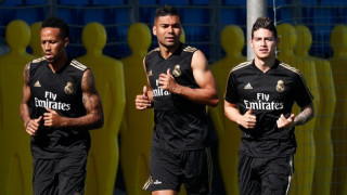 Халфът на Реал Мадрид Хамес Родригес взе участие в днешната