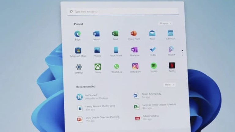 Start menu