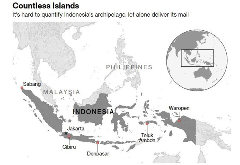 Островите в Индонезия са трудни за изброяване, да не говорим за доставки