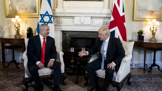 Британският премиер Борис Джонсън и израелският му колега Бенямин Нетаняху