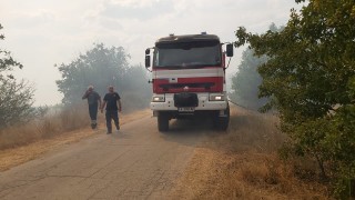Пожар гори край Стара Загора