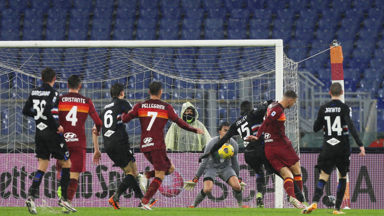 Рома с икономично 1:0 срещу Сампдория