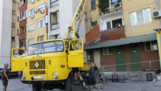 И в Добрич имало паднал панел от тераса без пострадали