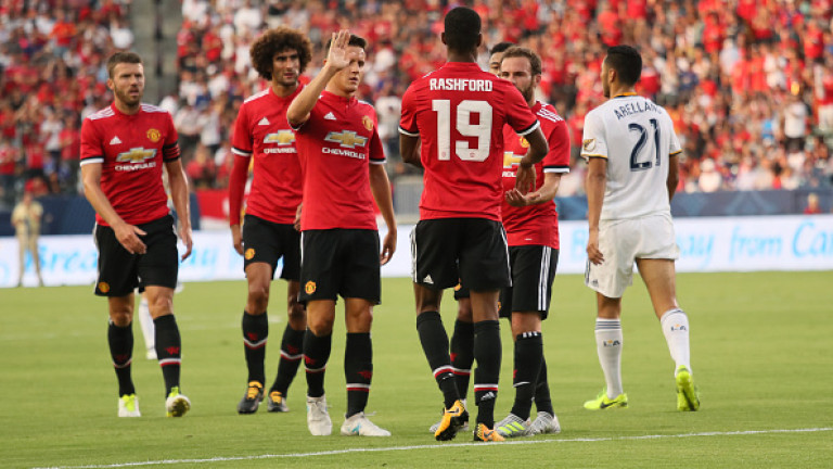 Манчестър Юнайтед разгроми ЛА Галакси с 5:2 в приятелски мач,