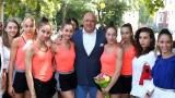 Министър Красен Кралев пожела пълна зала на гимнастичките