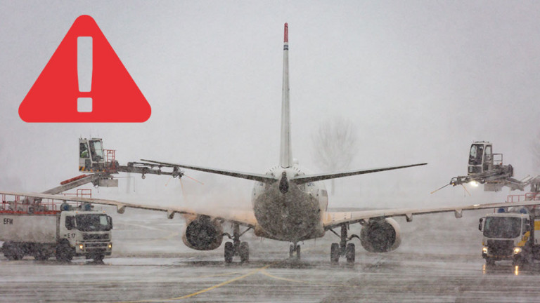Летището в Мюнхен отново затвори поради заледяване. Всички полети бяха