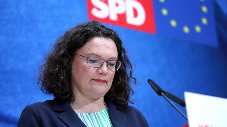 Председателката на Германската социалдемократическа партия (ГСДП) Андреа Налес ще бъде