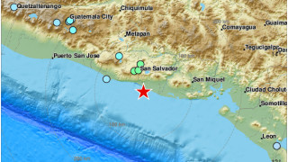 Силно земетресение е ударило край бреговете на Салвадор рано тази сутрин