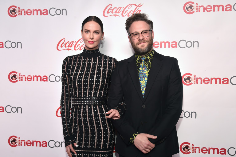 Със Сет Роугън на CinemaCon