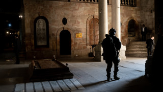 Израелската полиция спря службата на латинския патриарх на Йерусалим за Цветница