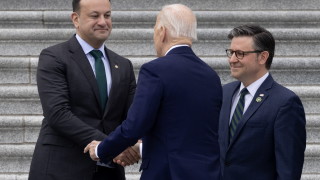 Премиерът на Ирландия Лео Варадкар и президентът на САЩ Джо