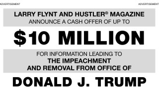 Известният издател на порнография Лари Флинт предлага 10 милиона долара