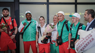 Биляна Дудова и личният й треньор Симеон Щерев се