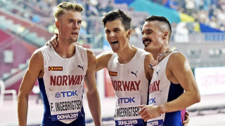 Олимпийският шампион на 1500 метра Якоб Ингебригтсен и братята му