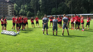 Футболистите на ЦСКА направиха първа тренировка по време на лагера