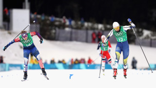 Джесика Дигинс изпревари във финалния спринт шведката Стина Нилсен и