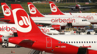 Германската авиокомпания Air Berlin е била принудена да отмени около